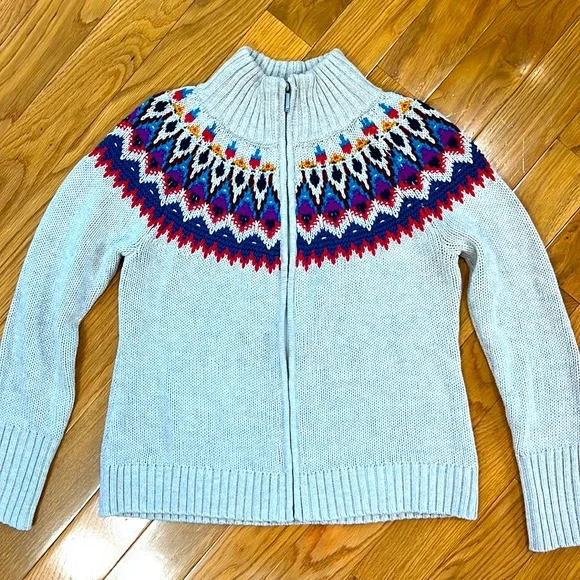 Chaps Zip Up Sweater - Picture 8 of 9
